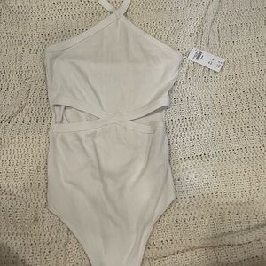 NWT A&F cut out halter onesie